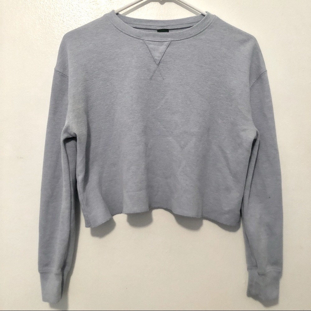 Baby Blue Crop Sweater